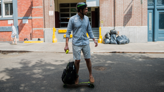 We Rode a Backpack With an Electric Skateboard Inside